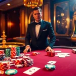 Exciting gambling action at a TT88 casino table filled with chips and cards.