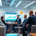 Fachleute diskutieren bxwy-Kundenfeedback-Strategien in einem modernen Büro