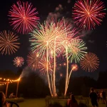 See stunning displays of cheap fireworks near me lighting up the night sky with vibrant colors.