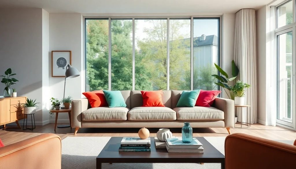 Kreative Einrichtungsideen für ein modernes Wohnzimmer mit stilvollen Möbeln.