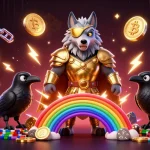 23win offers a lively gaming experience with vibrant elements illustrating casino excitement and crypto features.