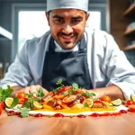 Gastronomie kreative Gerichte im modernen Ambiente kreativ präsentieren