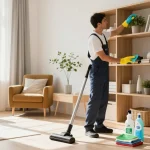 Professional home cleaning service in Solothurn showcasing wohnungsreinigung solothurn with an inviting atmosphere and bright sunlight.