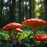 Fliegenpilz kaufen: Entdecken Sie die Schönheit der Amanita muscaria im Wald.
