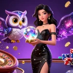 Experience thrilling gameplay at 78Win with our dynamic 3D casino illustration featuring stunning characters and exciting elements.