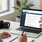 MPU Vorbereitung online in einem hellen Home Office mit einem Verkehrspsychologen während eines Videoanrufs.