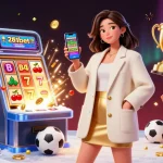 Experience the excitement of 28bet with a stunning 3D illustration of sports betting and casino gaming elements.
