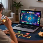 Engage in thrilling online gaming with link kong88 at home using your laptop.