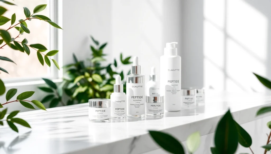 Peptide kaufen für hochwertige Hautpflegeprodukte mit elegantem Design.