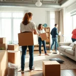 Entrümpelung Freiburg: Team bei der effizienten Entrümpelung eines städtischen Apartments.