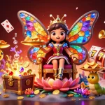Enjoy the rich gaming experience with gk88u's vibrant illustration showcasing thrilling casino elements and enchanting characters.