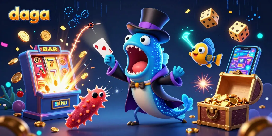 Dive into exciting daga casino adventures with a stunning underwater magic scene featuring vibrant characters and dynamic game elements.