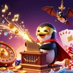 Experience excitement with CM88 as the phantom penguin plays while ghostly musical notes and golden coins swirl around.