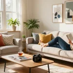 Moderne wandbilder bringen Farbe und Stimmung in den Wohnraum.