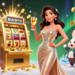 Experience the excitement of 88bet with a glamorous woman celebrating a jackpot win alongside a playful bunny croupier.