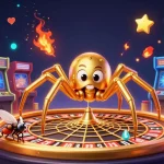Bet on winning strategies at x88 with a golden web roulette wheel and gaming chaos.
