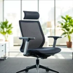 Der Herman Miller Setu vermittelt modernen Komfort und stilvolles Design in einem Büro.