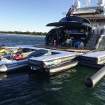 Komfort auf höchstem Niveau mit einer vielseitigen aufblasbare plattform für Yachten