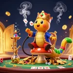 Experience thrilling poker action at ee88 with a colorful 3D casino illustration highlighting excitement and strategy.