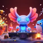 Engage in thrilling underwater gaming with 98win, showcasing vibrant characters in action.