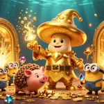 Experience the thrill of QS88 tai app with a magical 3D casino illustration showcasing treasure and excitement.