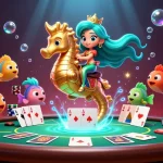 Experience excitement with go821's vibrant 3D cartoon mermaid princess and casino elements.