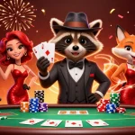 Experience LUCKY88 with engaging casino action featuring lively cartoon characters in a dynamic scene.